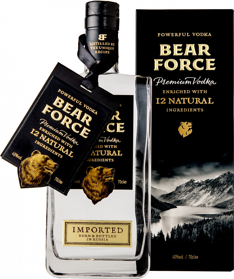 Force bore. Водка медвежья сила Брянск. Водка БРЯНСКСПИРТПРОМ Bear Force. БЭА Форс пауэфул Bear Force powerful водка особая 40 0.5. Водка медвежья сила.