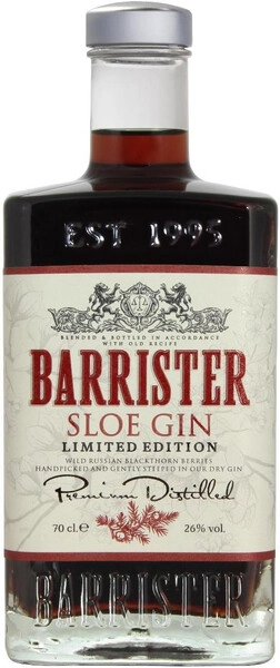 Ликер "Barrister" Sloe Gin, 0.7 л — купить ликер "Барристер" Слое Джин, 700 мл — цена 1039 руб в Winestyle