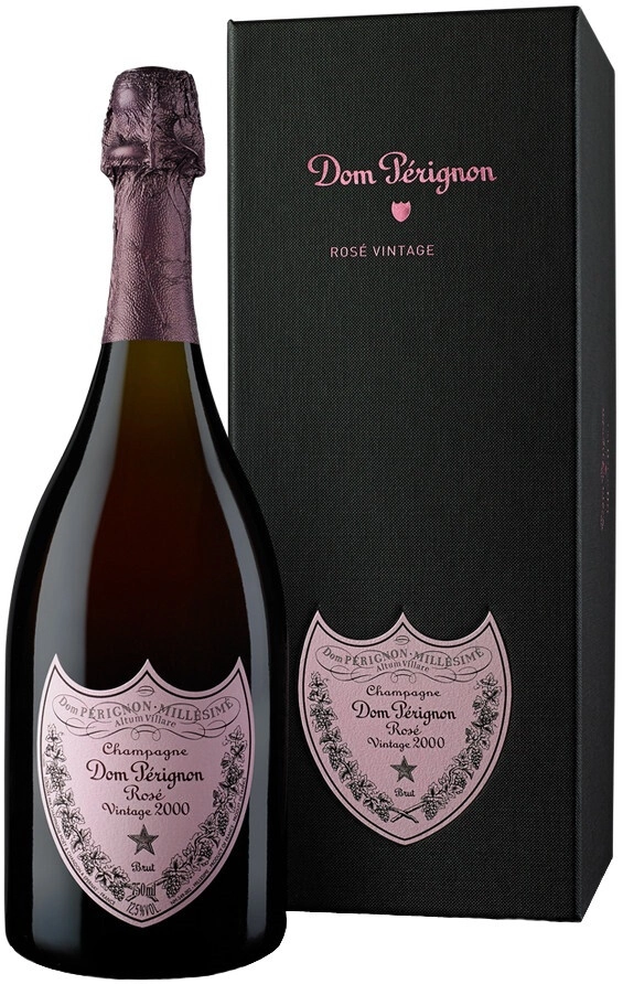 Champagne Dom Perignon, Rose Vintage 2000 Brut, gift box