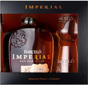 Ron Barcelo, Imperial, gift box with 2 glasses, 0.7 L
