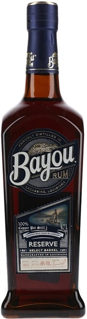 На фото изображение Bayou Reserve, 0.7 L (Байю Резерв объемом 0.7 литра)