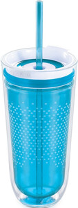 Zoku Travel Double Wall Insulated Tumbler, Light Blue, 325 мл