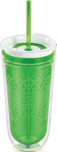 Zoku Travel Double Wall Insulated Tumbler, Green, 325 мл