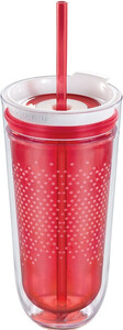 Zoku Travel Double Wall Insulated Tumbler, Red, 325 мл