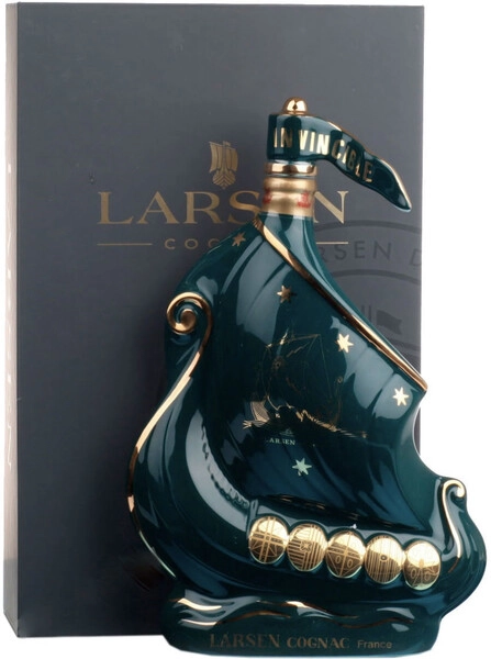 Коньяк «Larsen» Viking Ship, Ocean Green, в подарочной коробке