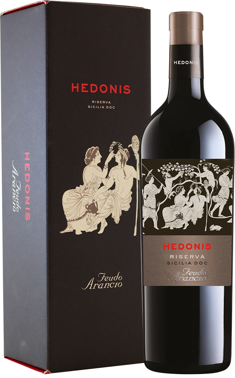 Wine Feudo Arancio, Hedonis Nero dAvola, Riserva, Sicilia DOC, 2015, gift  box, 750 ml Feudo Arancio, Hedonis Nero dAvola, Riserva, Sicilia DOC,  2015, gift box – price, reviews