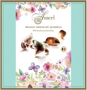 Ameri Belgian Chocolate Seashells, mint colour spring gift box, 250 г