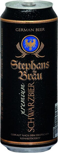 Stephans Brau Schwarzbier, in can, 0.5 л