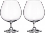 На фото изображение Crystalite Bohemia, Gastro Cognac Glass, set of 2 pcs, 0.69 L (Кристалит Богемия, Гастро Бокал для Коньяка, набор из 2 шт. объемом 0.69 литра)