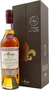 Monluc 15 Ans, Armagnac AOC, gift box, 0.7 L