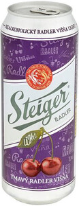 Steiger Radler Tmava Visna Light, Nealko, 0.5 л