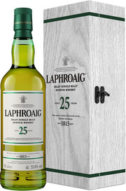 Laphroaig 25 Years Old (51,4%), gift box, 0.7 L