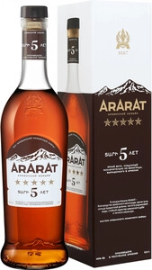 Ararat 5 stars, gift box, 0.5 L
