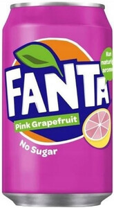 Fanta Pink Grapefruit Zero (Denmark), in can, 0.33 L
