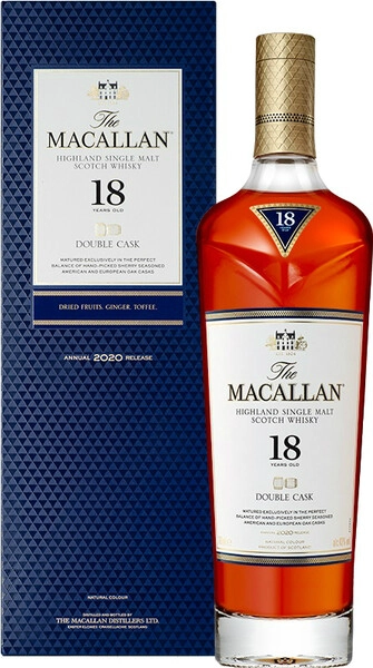 ウイスキー The Macallan 18 Years Old Double Cask Виски «Macallan» Double Cask 18 Years Old, в подарочной коробке
