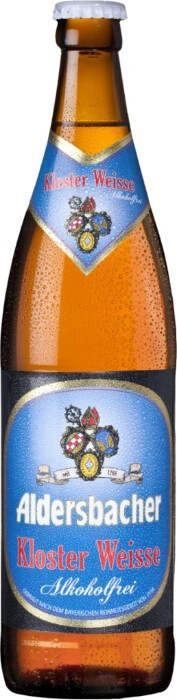 На фото изображение Aldersbacher Kloster Weisse Alkoholfrei, 0.5 L (Альдерсбахер Клостер Вайссе безалкогольное объемом 0.5 литра)