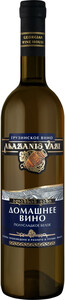 Вино Georgian Wine House, Alazanis Vazi Domashnee White Semi-Sweet, 0.7 л