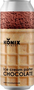 Konix Brewery, Ice Cream Porter Chocolate, in can, 0.45 л