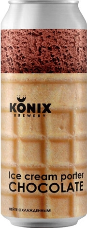 Суреттегі сурет Konix Brewery, Ice Cream Porter Chocolate, in can, 0.45 L