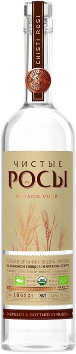 На фото изображение Чистые Росы Из ячменного зерна, объемом 0.5 литра (Chistye Rosy from Barley Grain 0.5 L)