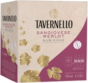 Tavernello Sangiovese-Merlot, Rubicone IGT, bag-in-box, 2.25 л