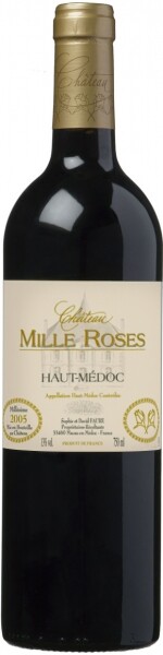 In the photo image Chateau Mille Roses Haut-Medoc AOC 2005, 0.75 L