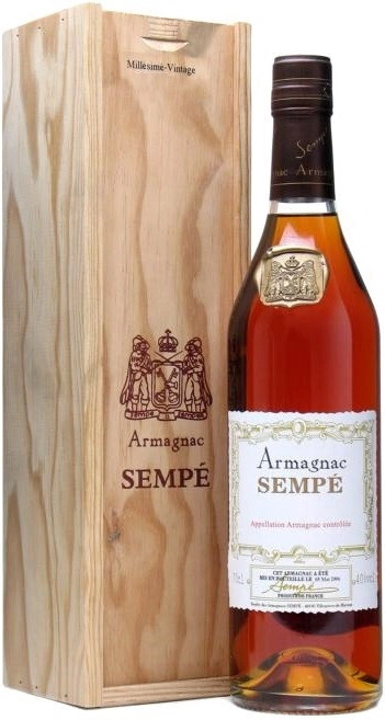 Armagnac Armagnac Sempe, Millesime, AOC, 2008, wooden box, 700 ml Armagnac  Sempe, Millesime, AOC, 2008, wooden box – price, reviews