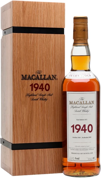 Виски «The Macallan», 1940, в деревянной коробке, 0.7 л — купить
