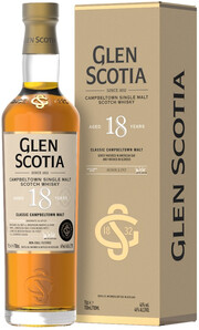 Виски Glen Scotia 18 Years Old, gift box, 0.7 л