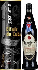 Гаванский ром Legendario Elixir de Cuba, gift box, 0.7 л