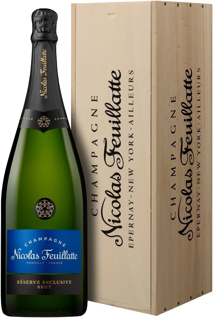 Champagne Nicolas Feuillatte, Reserve Exclusive Brut, wooden box