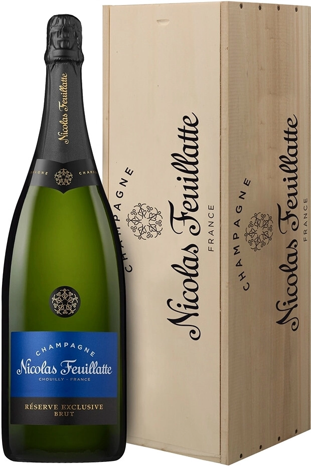 Champagne Nicolas Feuillatte, Reserve Exclusive Brut, wooden box