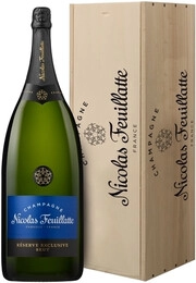 Nicolas Feuillatte, Reserve Exclusive Brut, wooden box, 9 л