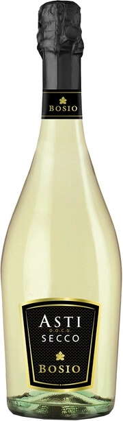 На фото изображение Bosio, Asti Secco DOCG, 2019, 0.75 L (Бозио, Асти Секко, 2019 объемом 0.75 литра)
