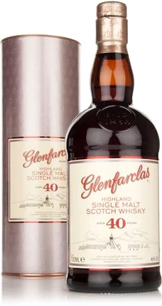 Виски Glenfarclas 40 years, в тубе, 0.7 л — купить виски