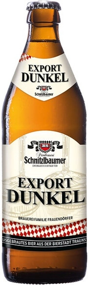 На фото изображение Schnitzlbaumer, Export Dunkel, 0.5 L (Шнитцльбаумер, Экспорт Дункель объемом 0.5 литра)