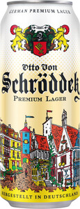Otto Von Schrodder Premium Lager, in can, 0.5 л