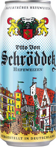 Пиво Otto Von Schrodder Hefeweizen, in can, 0.5 л