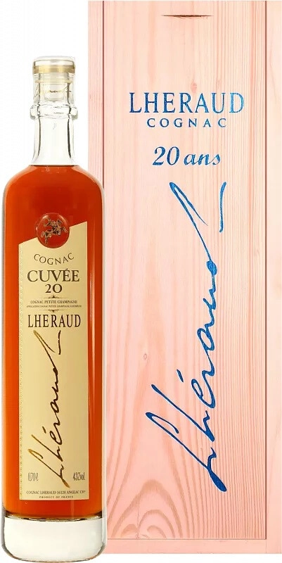 Cognac Lheraud, Cuvee 20, wooden box, 700 ml Lheraud, Cuvee