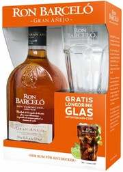 Ron Barcelo, Gran Anejo, gift box with glass, 0.7 L