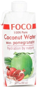 FOCO Coconut Water with Pomegranate, 0.33 л