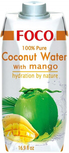 FOCO Coconut Water with Mango, 0.33 L