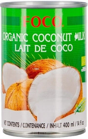 FOCO Organic Coconut Milk, in can, 400 мл