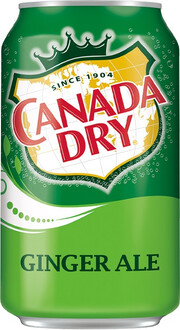 In the photo image Canada Dry Ginger Ale, in can, 0.33 L