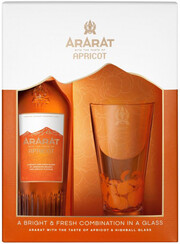 Арарат Абрикос, в подарочной коробке со стаканом, 0.5 л