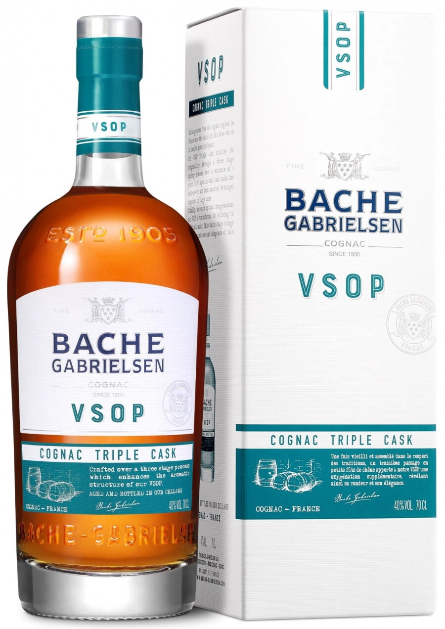 Cognac Bache-Gabrielsen, VSOP Triple Cask, gift box, 700 ml Bache-Gabrielsen,  VSOP Triple Cask, gift box – price, reviews