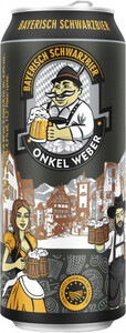 Onkel Weber Bayerisch Schwarzbier, in can, 0.5 L