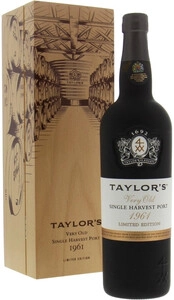 Taylors, Very Old Single Harvest Port, 1961, wooden box