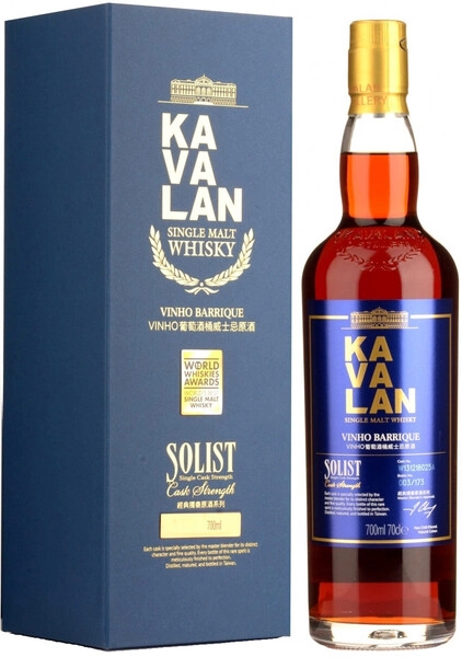 KAVALAN SOLIST Vinho Barrique ギフトボックス付き Виски Kavalan, «Solist» Vinho Barrique (59,4%), в подарочной