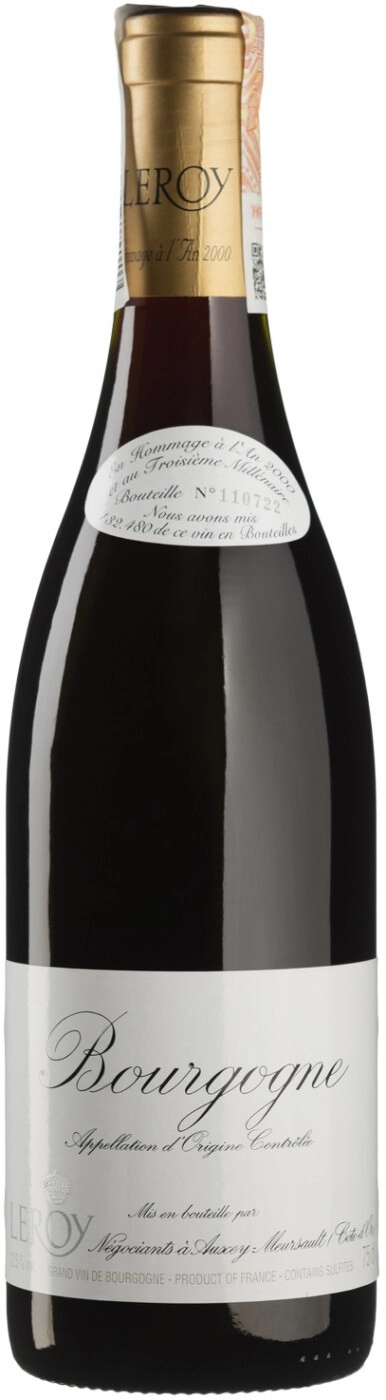 ＬＥＲOＹＢｏｕｒｇｏｇｎｅＨｏm m aｇｅa’ l‘Ａn 2000 Wine Domaine Leroy, Bourgogne Hommage a l'An 2000 AOC, 750 ml